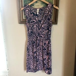 Pink Owl navy and pink dress